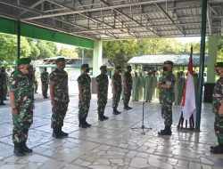 13 Perajurit TNI Jajaran Kodim 1405/Parepare Naik Pangkat Satu Tingkat.