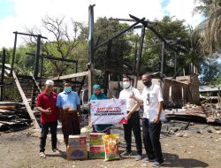 Peduli Bencana, Semen Tonasa Bantu Korban Kebakaran di Kampung Macinna