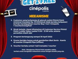 Cinepolis Phinisi Point Makassar Bagi bagi 100 Tiket