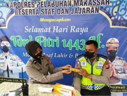 Sidokkes Polres Pelabuhan Makassar Cek Kesehatan dan Berikan Vitamin kepada Personel Pospam