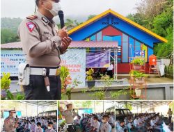 Polri Goes To School, Lantas Tana Toraja Edukasi Larangan Balapan Liar