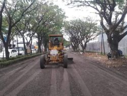 Jalan TUN Abdul Razak Tahap Penggalian dan Pemasangan Batu Mortar