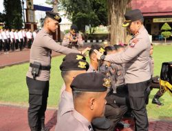 Polres Luwu Upacara Tradisi Penerimaan Bintara Remaja