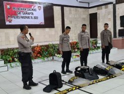 Pelatihan Kemampuan Dalmas Digelar di Baruga Polres Parepare