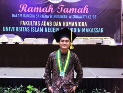 Hadiri Acara Ramah Tamah, Wisudawan Cumlaude UINAM Teguh Esa Bangsawan DJ akan Melanjutkan S2 di UI