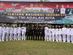 Kapolres Luwu Hadiri Peringatan HUT TNI Ke-77 di Kota Palopo