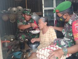 Kepedulian Kodim 1423/Soppeng ke Masyarakat Kurang Mampu Patut Diacungi Jempol