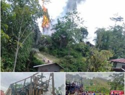 Tongkonan Tengnge Terbakar di Buisun