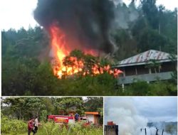 Rumah Semi Permanen Dilalap si Jago Merah di Kampung Baru Mengkendek