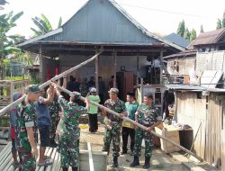 Bekerjasama dengan Baznas, Kodim 1423 Soppeng Bedah Rumah Warga