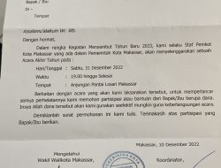 Waspada! Proposal Palsu Permintaan Bantuan Atas Nama Wawali Makassar Beredar Luas