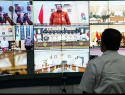 Wabup Pinrang Mengikuti Rakor Inspektur Daerah Secara Virtual
