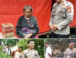 Kapolsek Makale Serahkan Bantuan ke Korban Kebakaran