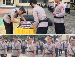 Empat PJU Polres Torut Bergeser