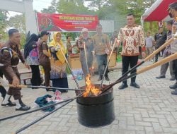 Narkoba Musuh Bersama, Kejari Takalar Musnahkan Puluhan Gram Sabu