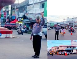 Personel Sat Lantas Polres Toraja Utara Intens Gelar Pengaturan Arus Lalin di Bulan Puasa