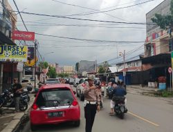 Unit Turjawali Polres Pinrang Intens Lakukan Pengaturan Arus Mudik