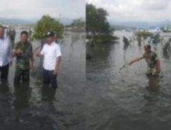 1.500 Bibit Mangrove di Pesisir Pantai Nelayan Ditanam TNI Secara Serentak