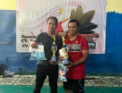 Ketua Fraksi PKS Juarai Turnamen Bulutangkis Naitanawa CUP
