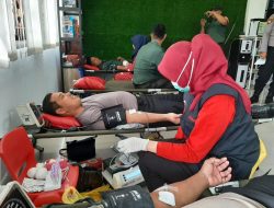 Polres Pinrang Ikut Berpartisipasi Donor Darah Dalam Rangka Menyambut Hari Bakti Adhyaksa Ke- 63