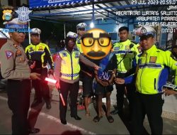 Patroli Blue Light Unit Turjawali Satlantas Polres Pinrang, Jaring pemuda bawah Sajam