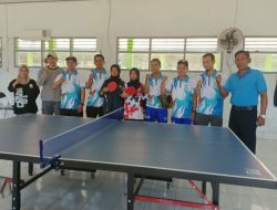 Siswa SMPN 18 Lau Juara Putra Putri Tenis Meja POR Siswa SMP se Kabupaten Maros