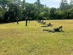 Koramil Belopa Menggelar Pelatihan Menembak Diikuti Prajurit TNI