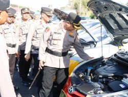 Jelang Pemilu, Kapolres Bulukumba Periksa Kondisi Kendaraan Dinas