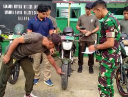 Danramil Belopa Melakukan Pengecekan Kesiapan Operasional Kendaraan Motor Personel