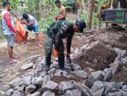 Masyarakat Desa Kalempang Sidrap Mulai Diajari Pola Hidup Sehat,Tim Satgas Bangun 2 Unit MCK di Dusun 3 Paraja Desa Kalempang