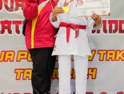 Fikra Ulya Rafila Mahmud Menoreh Emas di Kejuaraan Karate Tako Indonesia 2024
