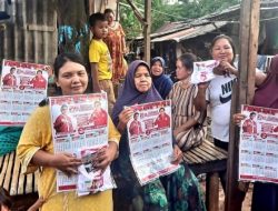Minggu Terakhir Masa Kampanye, Caleg PSI James Wehantouw Gencarkan Blusukan Bagikan Kalender dan Kaos