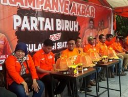Ribuan Massa Kampanye Akbar Partai Buruh Exco Sulsel Padati Lapangan Hertasning