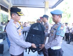 Kapolres Parepare Pimpin Apel Pergeseran 187 Personel Pasukan Pengamanan TPS