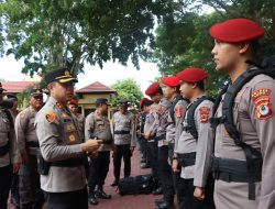 Kapolres Luwu Berangkatkan Personel Pengamanan TPS
