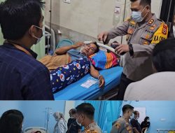 Kapolres Tana Toraja Besuk Penyelenggara Pemilu Jatuh Sakit