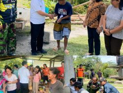 Zadrak Dan Erni Kunjungi Warga Tandung Dipengungsian