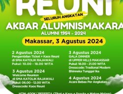 Gelar Reuni Akbar Kolosal, Ribuan Alumni SMAKARA Angkatan 1954-2024 Akan Berkumpul