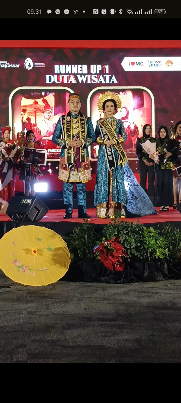 Ahmad dan Zakira Terpilih Duta Wisata Makassar 2024