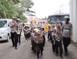 Polisi Sahabat Anak, TK Pertiwi Kota Belopa Wisata Edukasi ke Polres Luwu