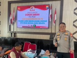 Polres Luwu Gelar Bakti Kesehatan Donor Darah Jelang HUT Bhayangkara Ke-78