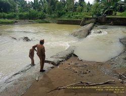 Bendungan Air Dusun Garampa Rusak, Masyarakat  Cemas Gagal Turun Sawah