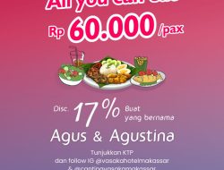 Promo HUT RI, Canting Restaurant di VASAKA Makassar Beri Diskon Khusus Buat Pelanggan Dengan Nama Agus