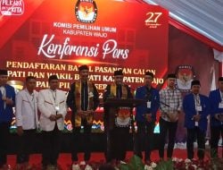 Pasangan Balon Bupati dan Wakil Bupati Wajo, Amran Mahmud – Amran Mendaftar ke KPU