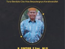 Kepala Inspektur Daerah Kabupaten Wajo Saktiar Berpulang