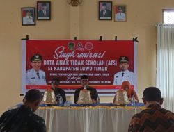 Disdikbud Lutim dan UPT Cabdis Wilayah XII Sinkronkan Data ATS di Tomoni Timur, Camat Mendukung