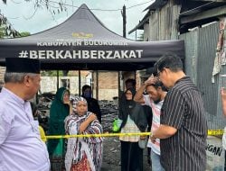 Wabup Andi Edy Manaf Serahkan Bantuan ke Korban Kebakaran Jalan Kedondong