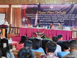KPU Toraja Utara Pleno Rekapitulasi Penetapan DPT Pilkada 2024