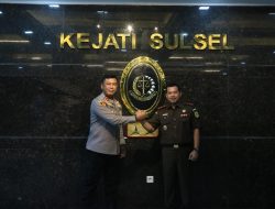 Kunjungan dan Silaturahmi Kapolda  ke Kepala Kejaksaan Tinggi Sulsel