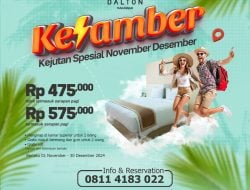 Dalton Hotel Makassar Hadirkan Promo Kamar dengan tema KESAMBER Kejutan Spesial November – Desember